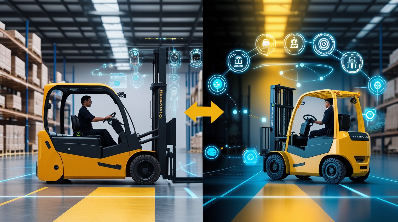 Integrating AGVs with Traditional Forklifts for Automation